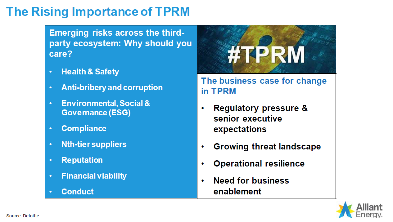 3. Alliant Energy Presentation Slides: Risk Management in Procurement for UWEBC.pdf thumbnail